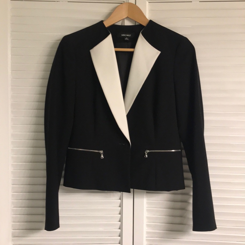 Nine West Blazer - Black & White